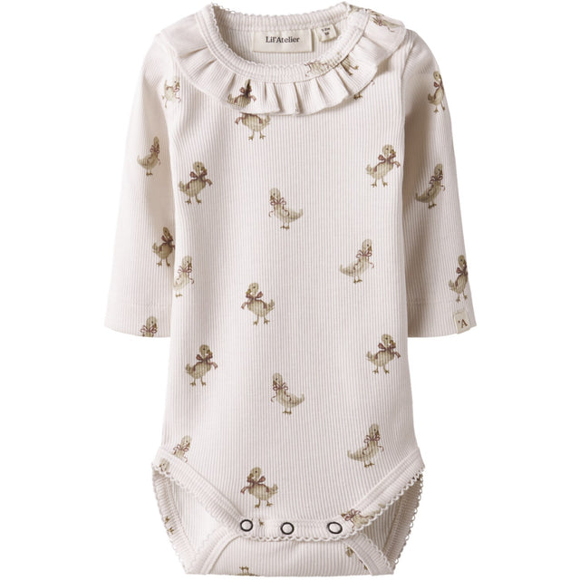 Lil'Atelier Almost Mauve Goose Nbflavo Loa Ls Slim Body Lil