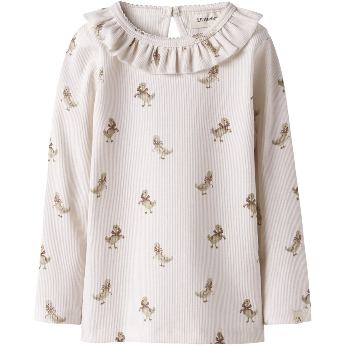 Lil'Atelier Almost Mauve Goose Nmflavo Loa Ls Slim Top Lil