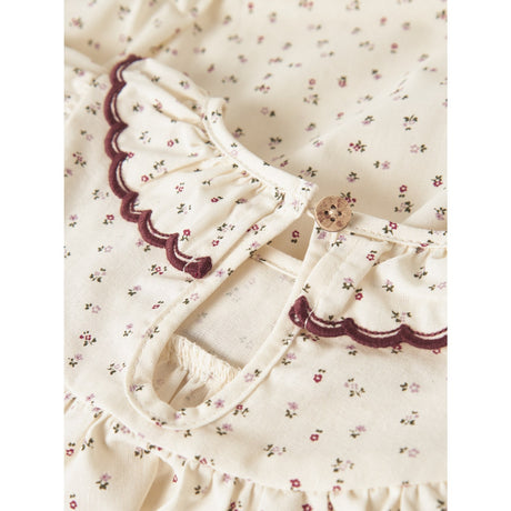 Lil'Atelier Turtledove Red Dahlia Nbfrasia Ls Loose Body Skjorte Lil