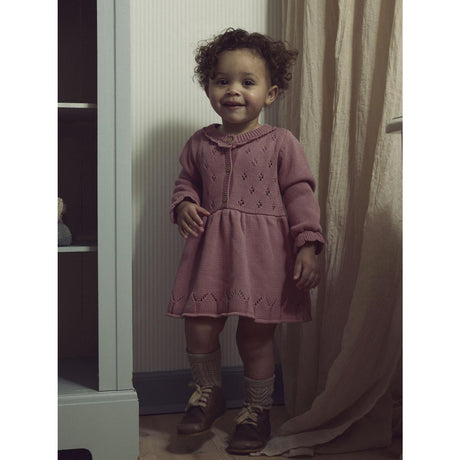 Lil'Atelier Nostalgia Rose Nbframla Lia Ls Strik Kjole Lil