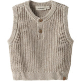 Lil'Atelier Oxford Tan Melange Nbmrokko Strik Vest Lil