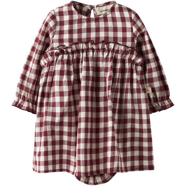 Lil'Atelier Red Dahlia Nbfrio Ls Loose Body Kjole Lil