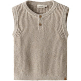 Lil'Atelier Oxford Tan Melange Nmmrokko Strik Vest Lil