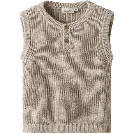 Lil'Atelier Oxford Tan Melange Nmmrokko Strik Vest Lil