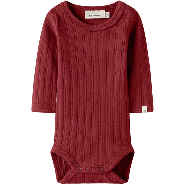 Lil'Atelier Red Dahlia Nbfrita Sig Ls Slim Body Lil