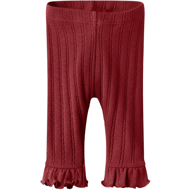 Lil'Atelier Red Dahlia Nbfrita Sig Slim Leggings Lil