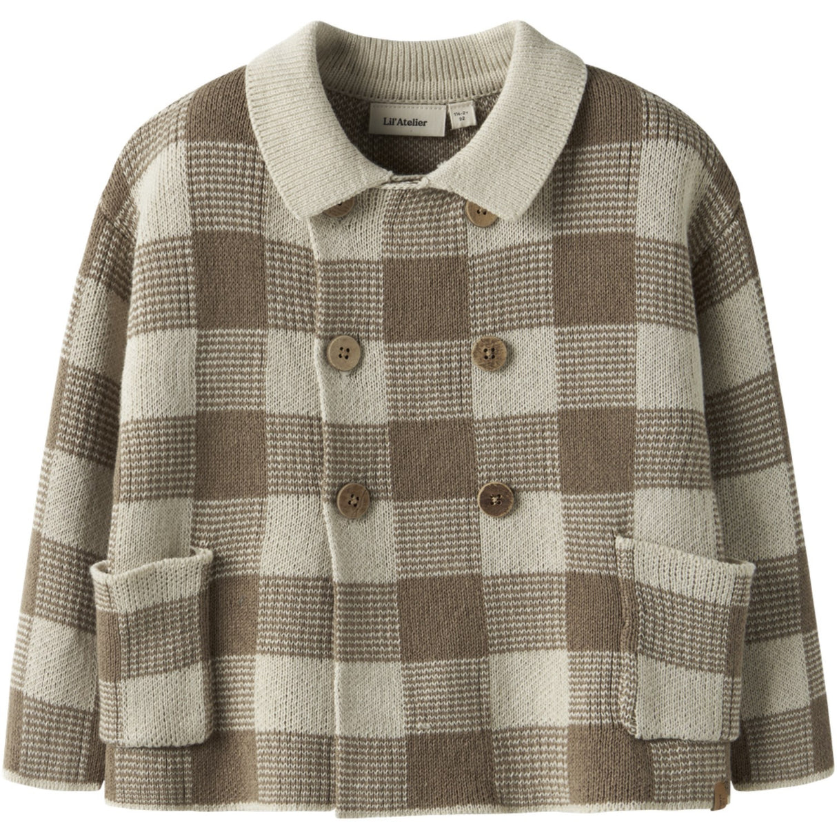 Lil'Atelier Sepia Tint Nmmrobo Ls Loose Strik Card Lil