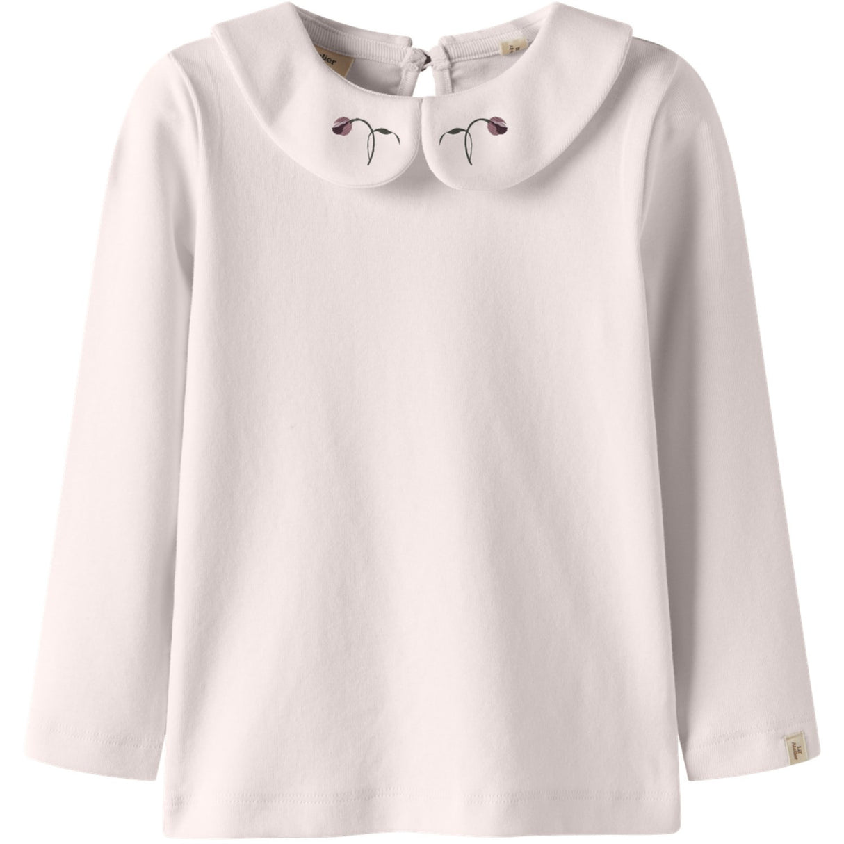 Lil'Atelier Almost Mauve Nmffundo Emb Ls Slim Top Lil