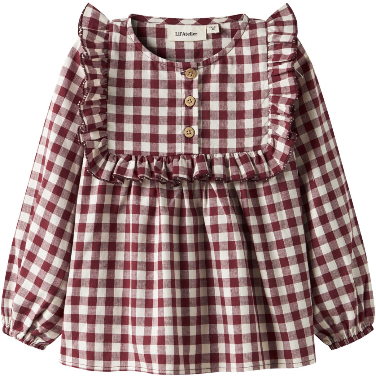 Lil'Atelier Red Dahlia Nmfrio Ls Loose Skjorte Lil