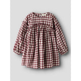 Lil'Atelier Red Dahlia Nmfrio Ls Loose Kjole Lil