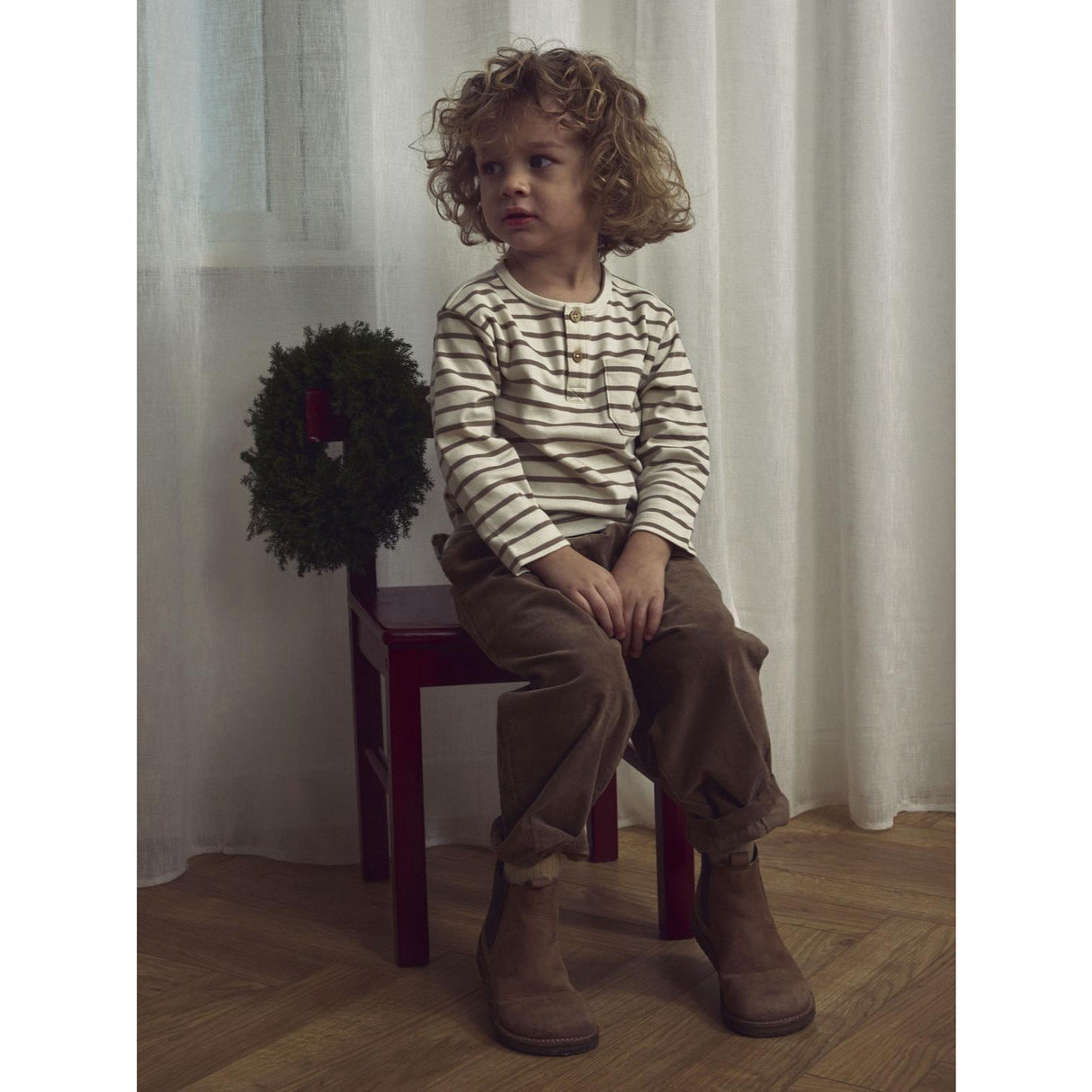 Lil'Atelier Turtledove Sepia Tint Nmmlimia Nob Ls Loose Top Lil