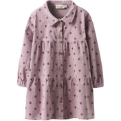 Lil'Atelier Violet Ice Dots Nmfsomba Loose Cord Kjole 7766-So S Lil