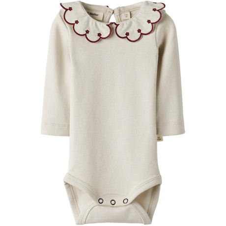 Lil'Atelier Turtledove Red Dahlia Nbffundo Lus Ls Slim Body Lil