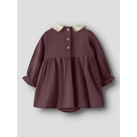 Lil'Atelier Catawba Grape Nbfrebel Ls Body Kjole Solid Lil