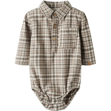 Lil'Atelier Sepia Tint Nbmrebel Ls Body Skjorte Lil