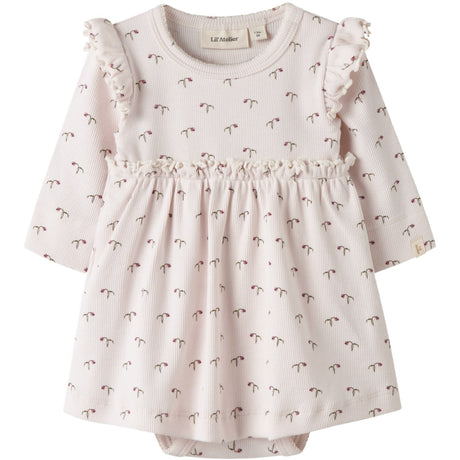 Lil'Atelier Almost Mauve Tulip Nbfgago Kie Ls Body Kjole Lil