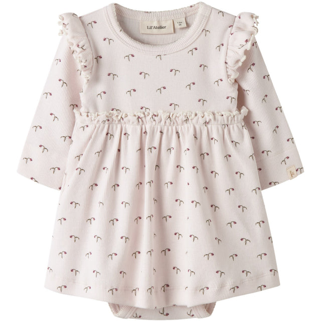 Lil'Atelier Almost Mauve Tulip Nbfgago Kie Ls Body Kjole Lil