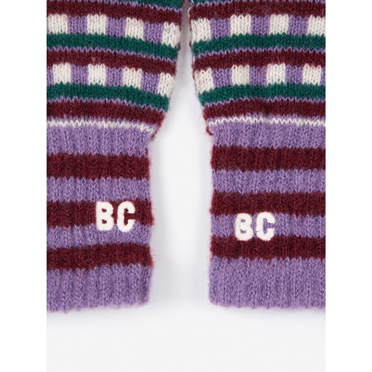 Bobo Choses Purple Jacquard Long Handsker