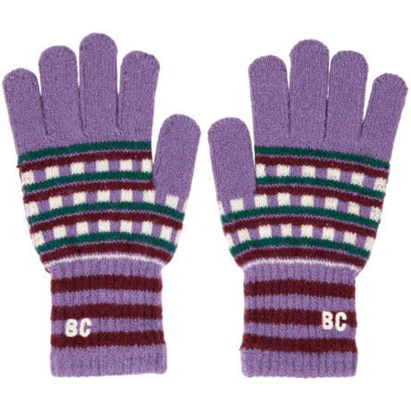 Bobo Choses Purple Jacquard Long Handsker