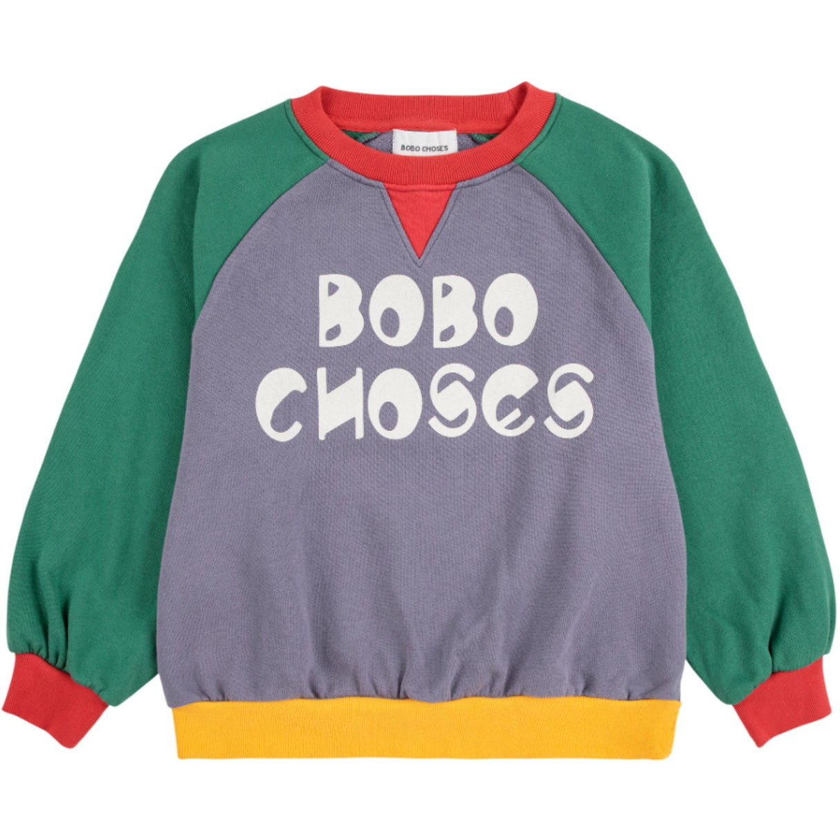 Bobo Choses Multicolor Farve Block Ranglan Sweatshirt