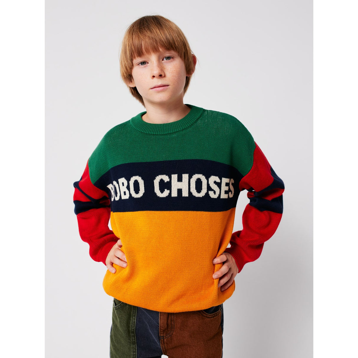 Bobo Choses Multicolor Farve Block Jumper