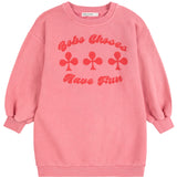 Bobo Choses Pink Have Fun Sweatshirt Kjole