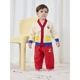Bobo Choses Offwhite Bobo Choo Choo Farve Block Cardigan