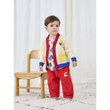 Bobo Choses Offwhite Bobo Choo Choo Farve Block Cardigan