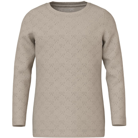 Name It Feather Gray Nmfsif Ls Slim Top