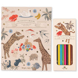 Konges Sløjd Multi Activity Bog Med Colouring Pencils