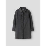 Name It Medium Grey Denim Nkfjeannie Ls Dnm Kjole 2133-Ft B