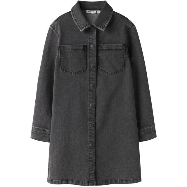 Name It Medium Grey Denim Nkfjeannie Ls Dnm Kjole 2133-Ft B