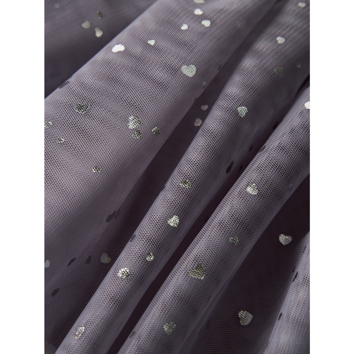 Name It Lavender Gray Silver Foil Nmfterana Tyl Nederdel