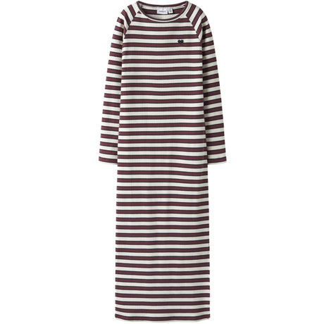 Name It Oxblood Red Nkftala Ls Maxi Slim Kjole