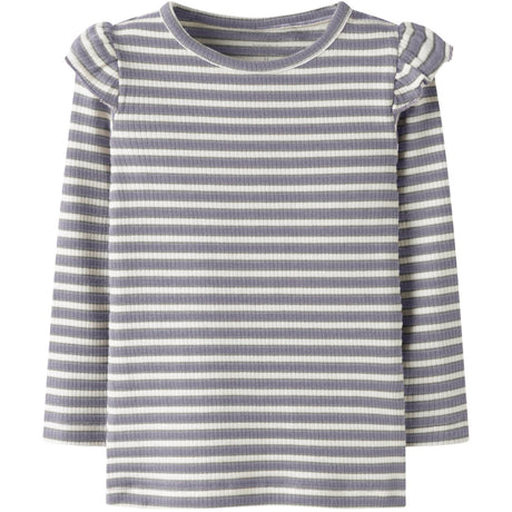 Name It Lavender Gray Cloud Dancer Nmftaias Ls Slim Top