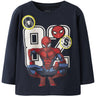 Name It Navy Blazer Nmmdeep Spider Ls Nreg Top Box Noos Mar