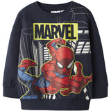 Name It Navy Blazer Nmmdion Spider Nreg Sweat Unb Noos Mar