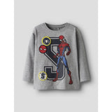 Name It Grey Melange Nmmdeep Spider Ls Nreg Top Box Noos Mar