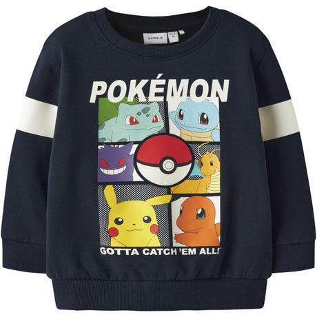Name It Navy Blazer Nmmjussy Pokemon Nreg Sweat Bru Noos Sky