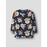 Name It Navy Blazer AOP Nmmjorgen Paw Ls Nreg Top Cplg