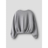 Name It Grey Melange Nkftaya Ls Rlx Kort Sweat Bru Box
