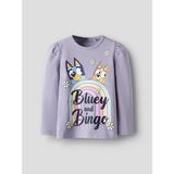 Name It Lavender Gray Nmfjessie Bluey Ls Top Box Noos Sky