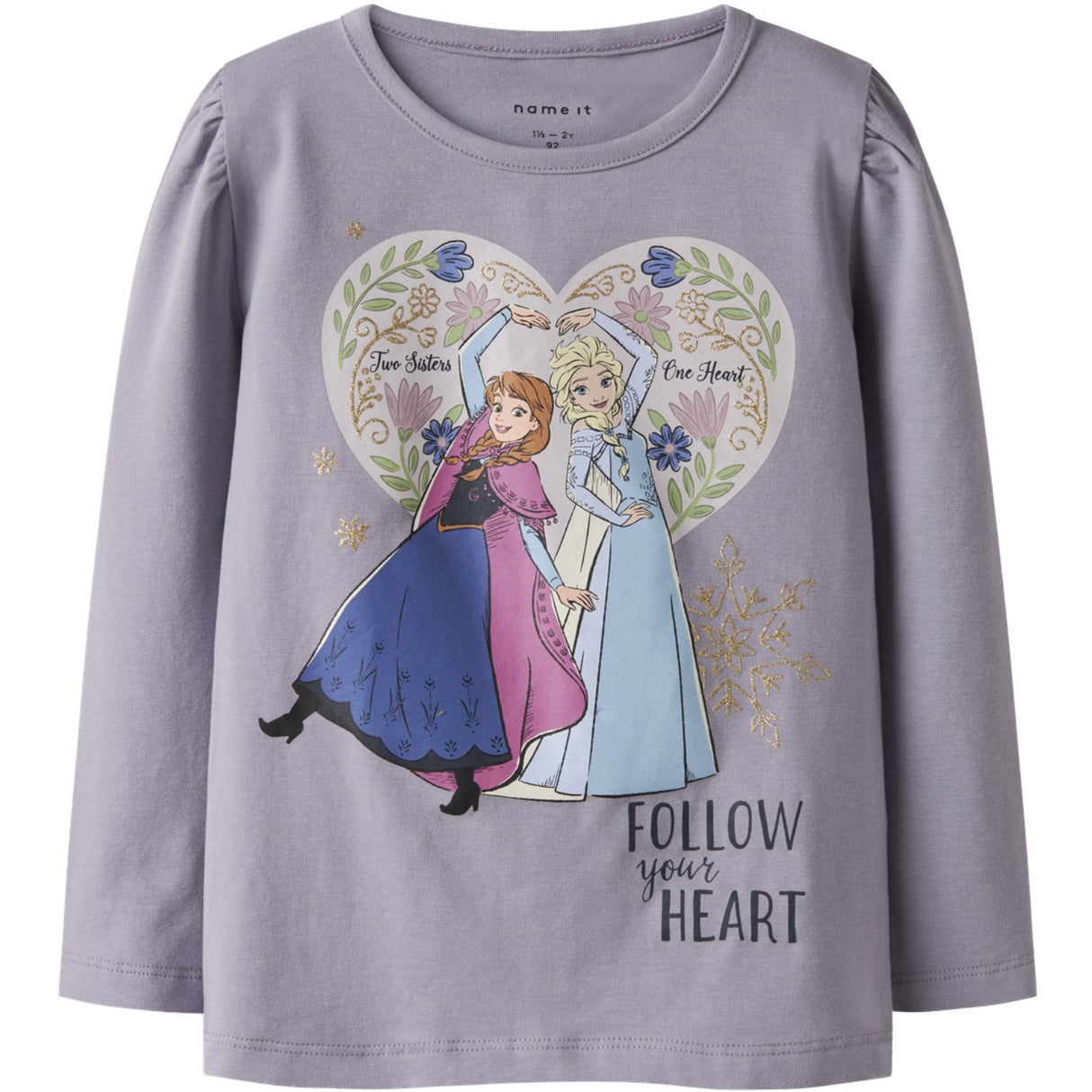 Name It Lavender Gray Nmfdora Frozen Ls Top Box Wdi