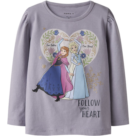 Name It Lavender Gray Nmfdora Frozen Ls Top Box Wdi