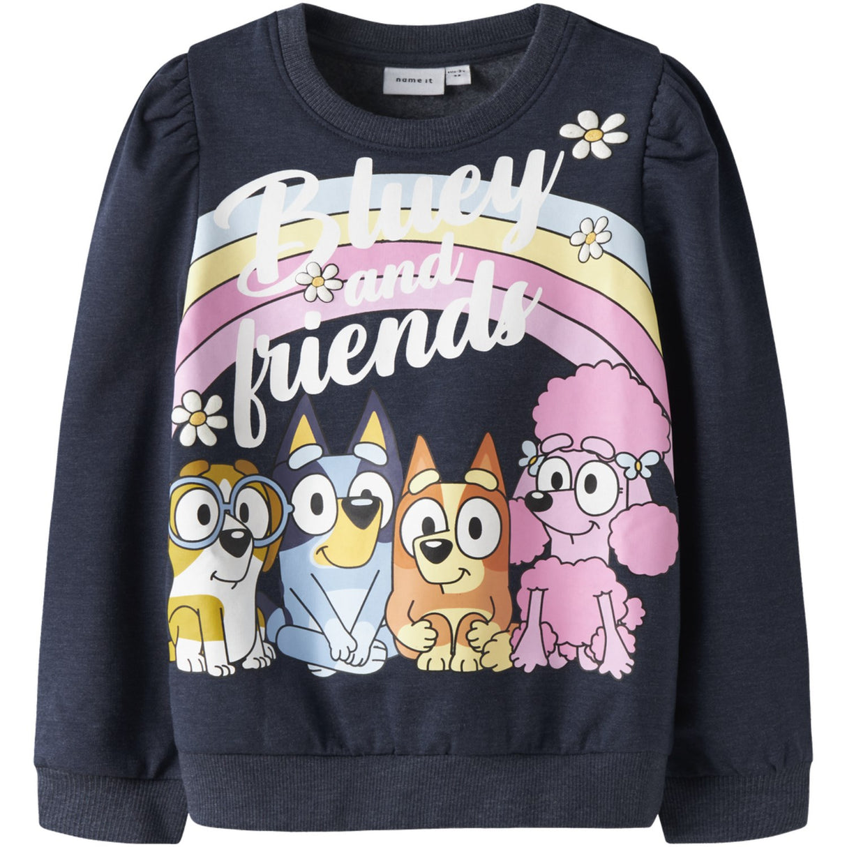 Name It Navy Blazer Melange Nmfjenney Bluey Sweat Bru Sky