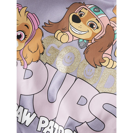 Name It Lavender Gray Nmfjara Paw Nreg Sweat Bru Noos Cplg