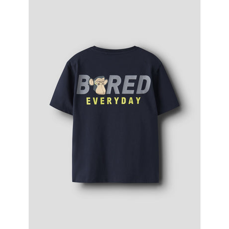 Name It Navy Blazer Nkmdrey Bod Ss Nreg Top Box Sky