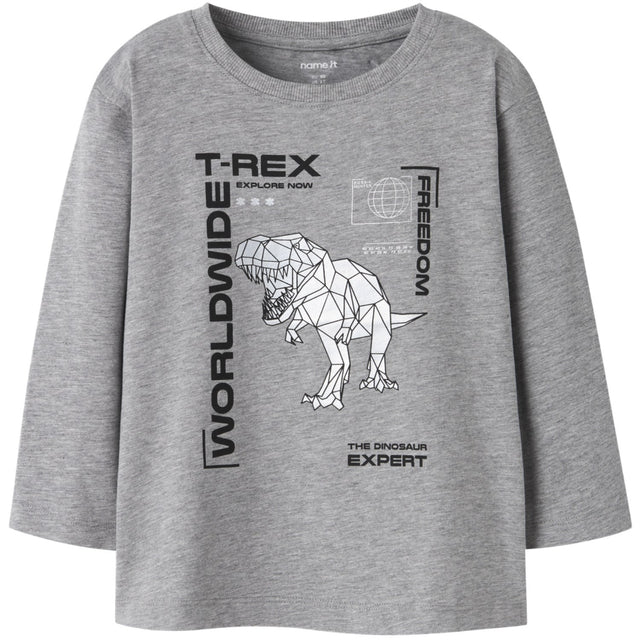 Name It Grey Melange Nmmbryso Ls Nreg Top Box