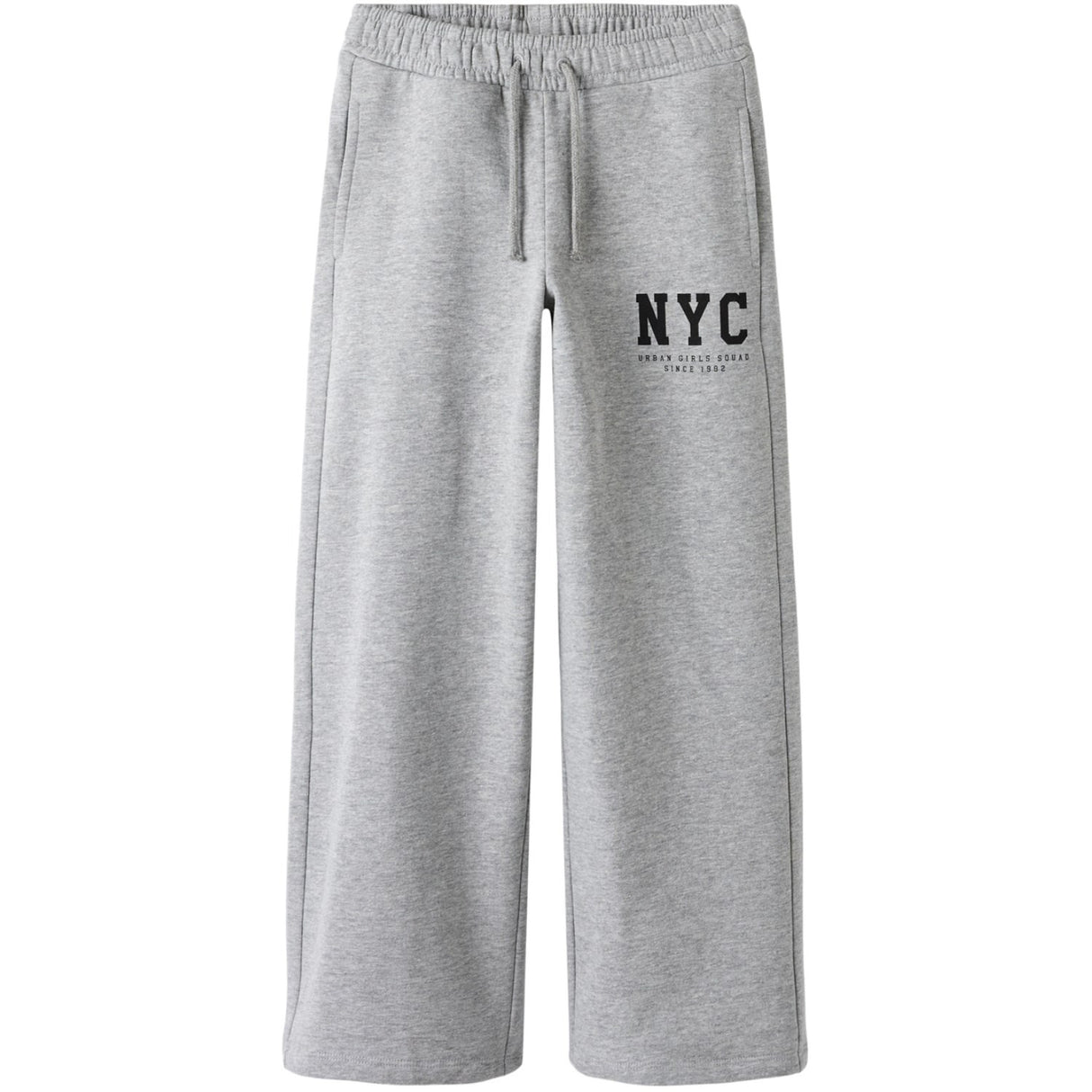 Name It Grey Melange Nkfbelisso Wide Sweat Bukser Unb