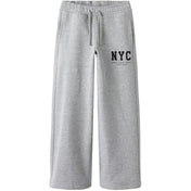 Name It Grey Melange Nkfbelisso Wide Sweat Bukser Unb